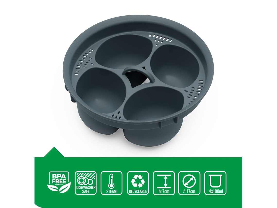 Vaporera de huevos 4 en 1 de 2 piezas para Vorwerk Thermomix TM5 TM6 Digitallab