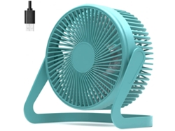 Mini ventilador USB de 5 pulgadas, mini ventilador de escritorio USB portátil, ventilador de mesa personal, ventilador de refrigeración Yizhood (azul)