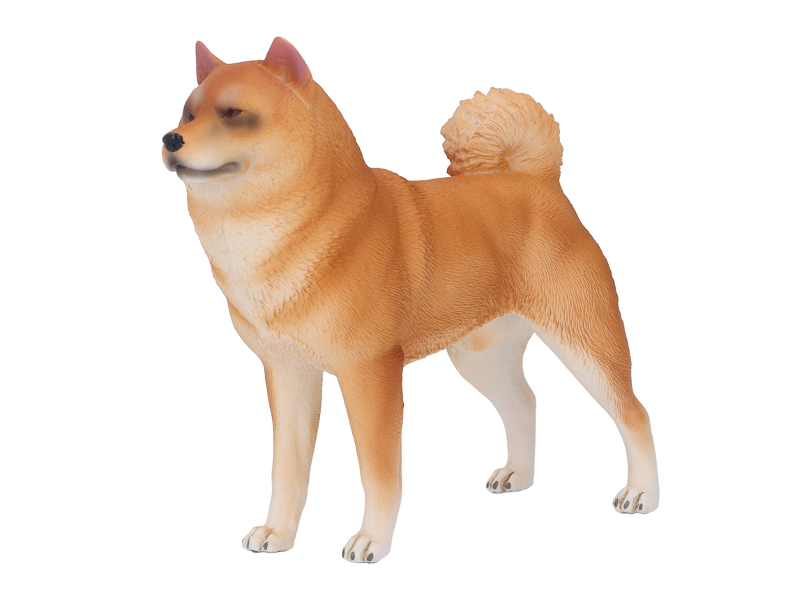 Ats-figura De Perro Lifelike De Plástico No Tóxico Juguete Niño Modelo Animal Decoración Dormitorio Estudio Pl127 971 Amarillo