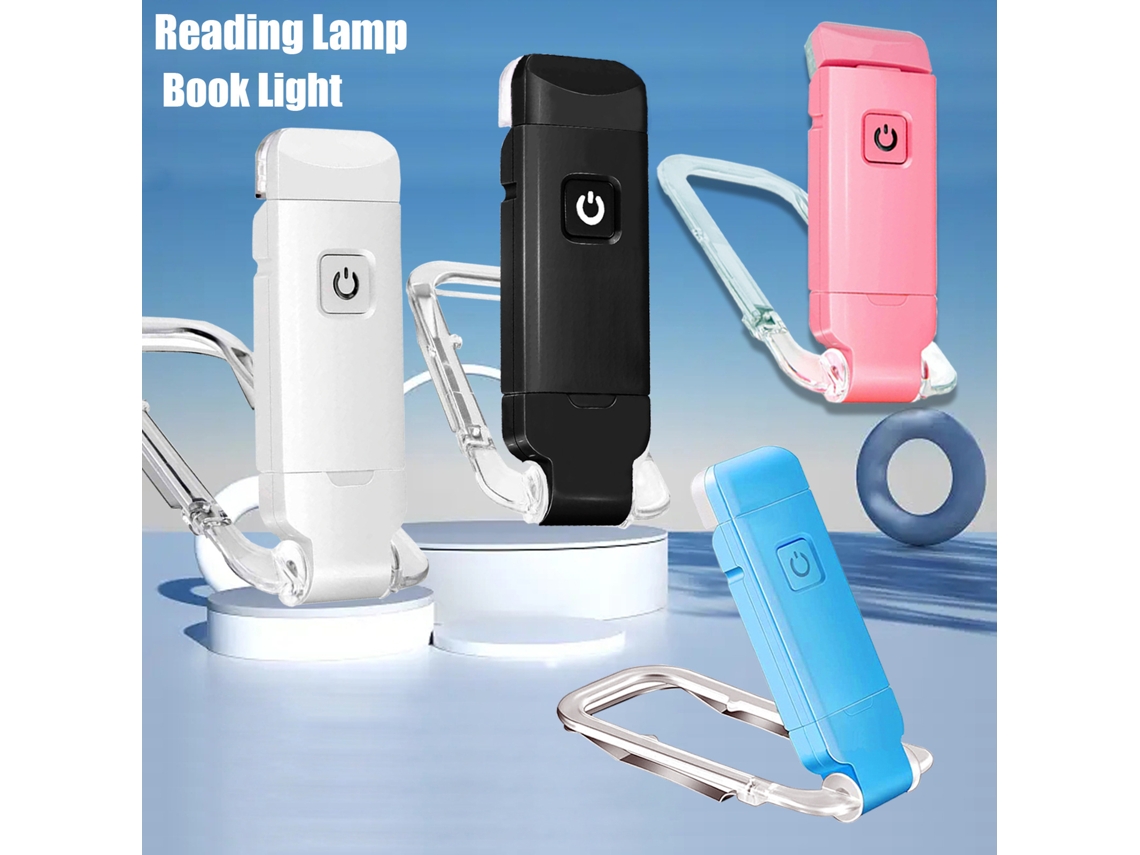 Rebe-lámpara De Lectura Flexible Con Clip Y Marcador Usb Recargable Para Libros, Cuidado De La Vista