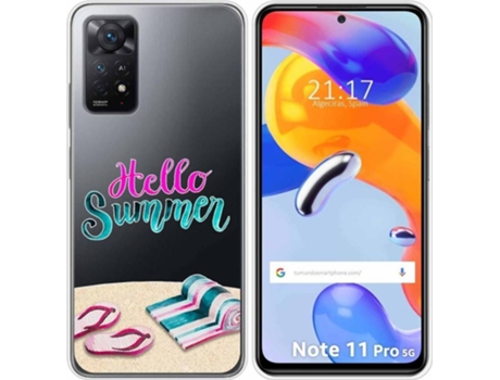 Carcasa Xiaomi Redmi Note 11 Pro TUMUNDOSMARTPHONE Dibujos Transparente Summer Multicolor