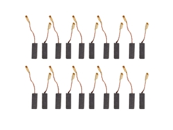 Juego de 20 escobillas de carbón para motores, 5x8x15 mm, kit de accesorios de cobre para taladros, lijadoras y máquinas.