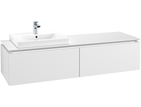 Villeroy &amp Boch Legato Vanity unit B672 1600x380x500mm lavabo a la izquierda iluminación LED
