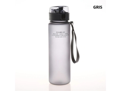 Botella de agua deportiva unisex, a prueba de fugas y libre de BPA. MDUG (gris, 560 ml)