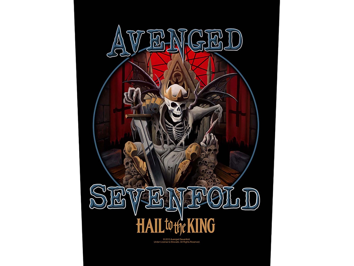 Parche de Espalda para Chaqueta ROCK OFF Avenged Sevenfold Hail To The King