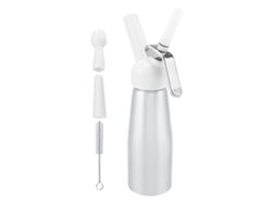 Dispensador De Crema Batida 500ml Portátil Whipper Espuma Para Café Postres Plata
