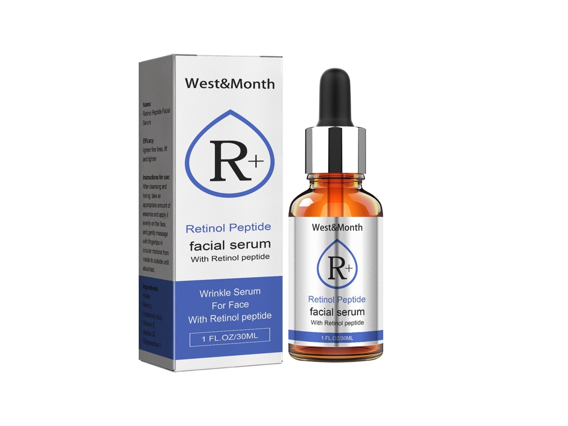 Esencia facial con retinol antiedad para una piel radiante.
