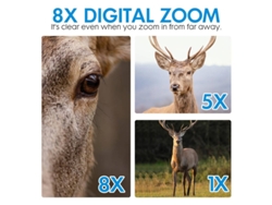 Gafas de visión nocturna, gafas infrarrojas, binoculares de visión nocturna 4K, telescopio de visión nocturna con zoom digital de 8x, binoculares HD de pantalla grande, Bestvite