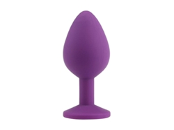Tapón Anal De Silicona Para Adultos Con Perlas De Tracción Juguete Sexual Morado