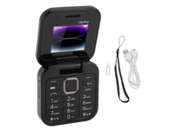 Teléfono Flip 2g 1.77 Pulgadas Dual Sim Dual Standby 1000mah Tarjetas Botones Senior Regalo Negro