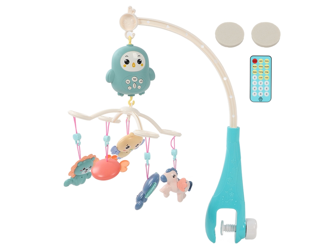 Jinwei-mobile Para Cuna Bebé Musical Con Control Remoto Animales Juguete De Cuna