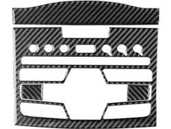 Adhesivo Decorativo Para Panel De Control Central Del Automóvil Con Textura Fibra Carbono Crv 2012-2016