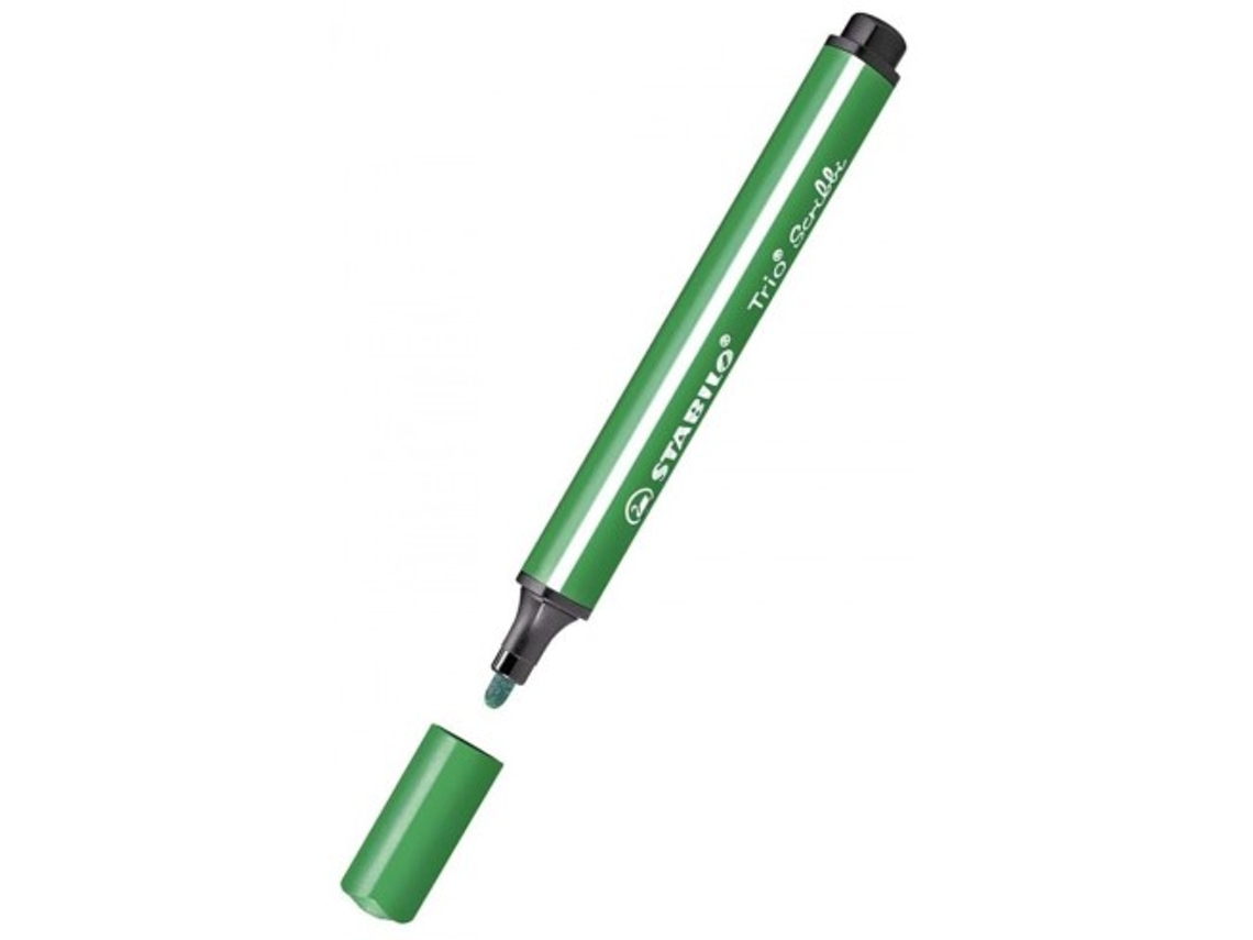 Estuche para 5 rotuladores Trio Scribbi, verde