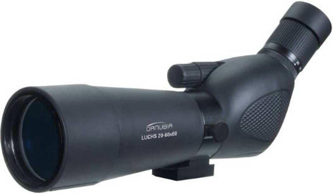 Dörr Danubia Zoom telescopio lince trípode mesa resistente a la intemperie caja con recubrimiento goma oblicuo 45 terrestre luchs 2060x60