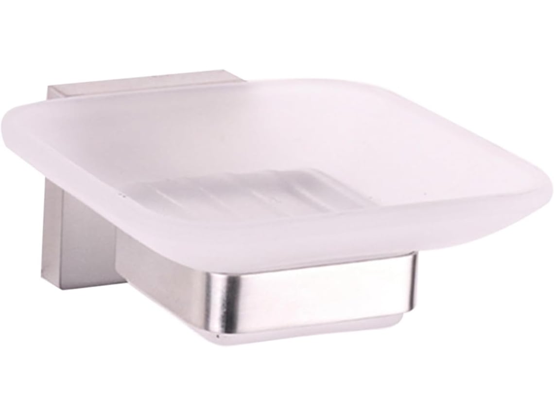 Saboneteira De Aço Inoxidável Escovado, Para Parede, À Ferrugem, Para Banheiro E Cozinha, Com Organizador De Esponja