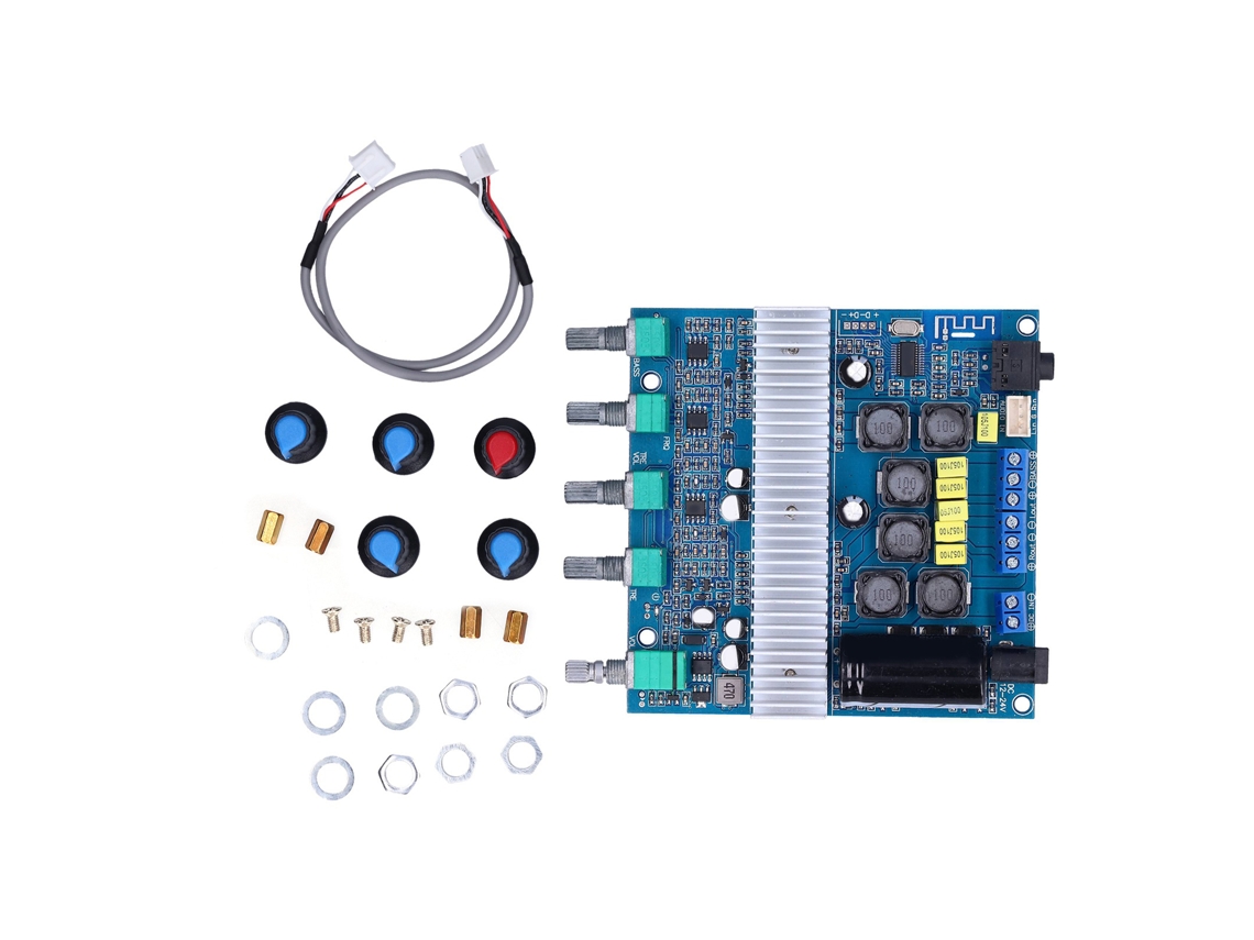 Placa Amplificadora De Subwoofer De 2.1 Canales Con Bluetooth 4.2 De Alta Potencia Tpa3116d2 12-24v
