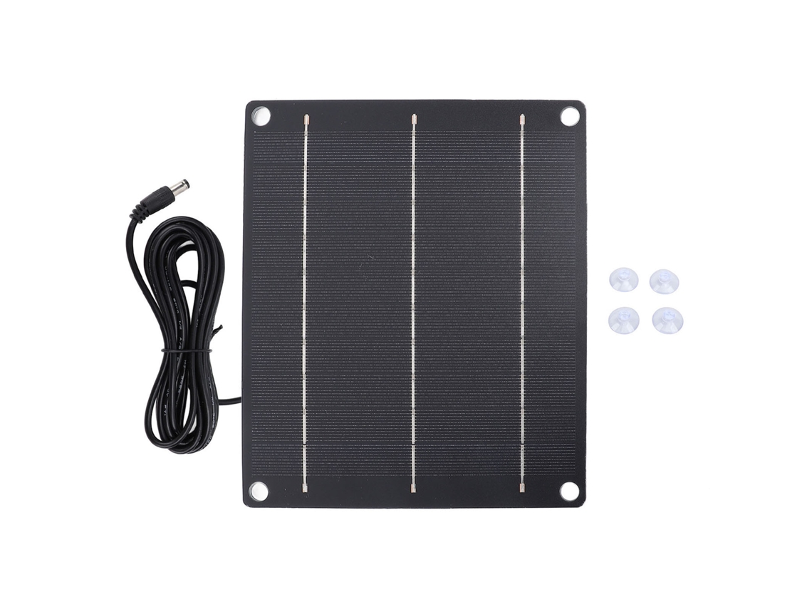 Cargador solar de 6 W con panel de silicio monocristalino e interfaz de CC, cargador de panel solar de 6 V para comercio electrónico.
