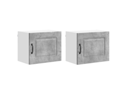 Conjunto de 2 armarios de cocina MAISON EXCLUSIVE en gris 50x31x40 cm