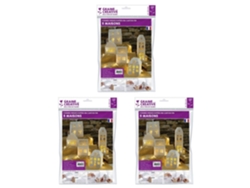 15 casitas blancas para armar tu mismo 19 x 5,5 x 4,5 cm GRAINE CRÉATIVE