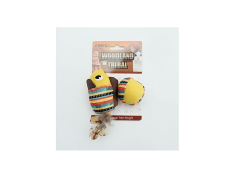 Juguete de peluche para gatos se burla del gato para aliviar el aburrimiento y el rechinar de dientes LMWT
