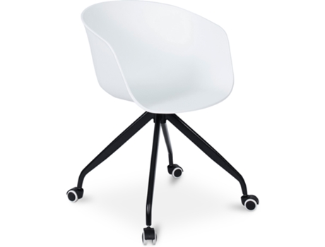 Silla de Oficina con Brazos Silla de Escritorio con Ruedas Guy Joan 53x55,6x81,8cm PRIVATEFLOOR
