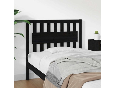 Cabecero de cama VIDAXL Negro Madera (105.5x4x100 cm)