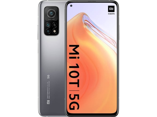 Smartphone XIAOMI Mi 10T 5G (6.67'' - 6 GB - 128 GB - Plata)