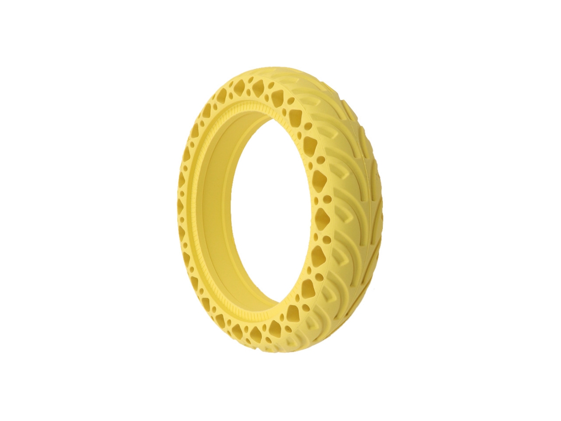 Accesorios para patinete eléctrico Fwinl para Xiaomi M365/pro: Neumático sólido universal antiexplosivos de 8,5 pulgadas (8,5 x 2, amarillo)