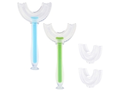 Cepillo de dientes en forma de U para niños, cepillo de dientes de entrenamiento manual Kofihety