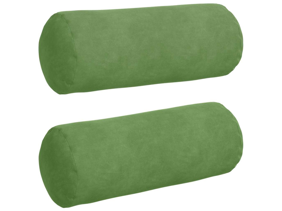 Cojines de apoyo, 2 unidades, verde claro, Ø 15 x 40 cm, HARLANV1