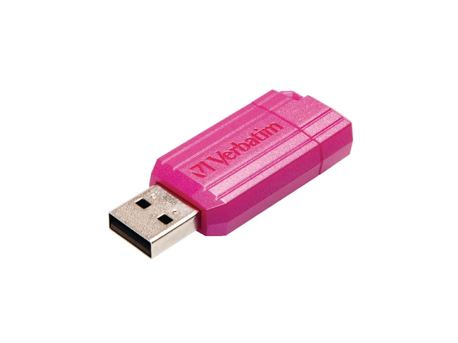 Pendrive VERBATIM 32GB Pinstripe Rosa