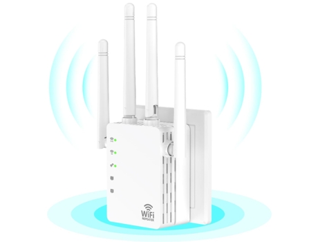 Extensor de Wifi de doble banda de 1200Mbps, amplificador de señal extensor Wifi de 2, 4 y 5Ghz para cobertura del hogar de hasta 12,880 pies CHRONUS