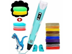 Bolígrafo de impresión 3D con filamento de 15 colores, compatible con PLA y ABS, pantalla LCD, control de temperatura, carga USB, regalos Gusshious