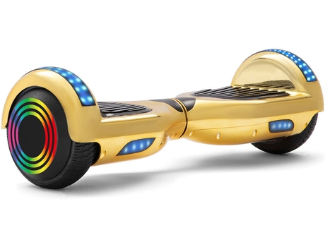 Hoverboard E-RIDES 6.5WF-C-GOLD-16 Amarillo (Autonomía: 12 km - Velocidad Máx: 12 km/h)