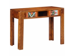 Escritorio secretaria | Escritorio con cajón, marrón, 100 x 50 x 75 cm