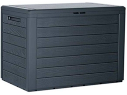 Baúl de Almacenamiento PROSPERPLAST Woodebox Antracita (78 x 43,8 x 55Cm)