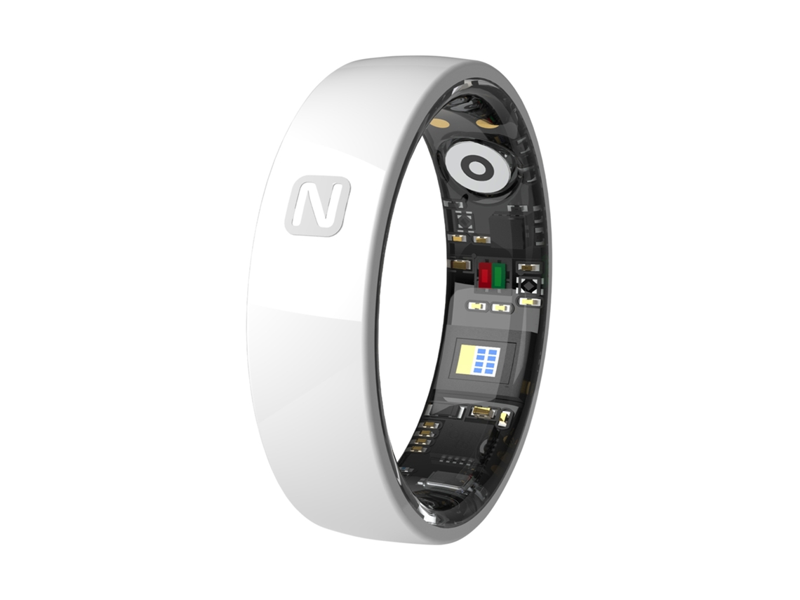 Anillo Inteligente Con Nfc, Control De Acceso, Frecuencia Cardíaca, Presión Arterial, Oxígeno, Sueño, Resistente Al Agua (Blanco, 9#) EIFSON