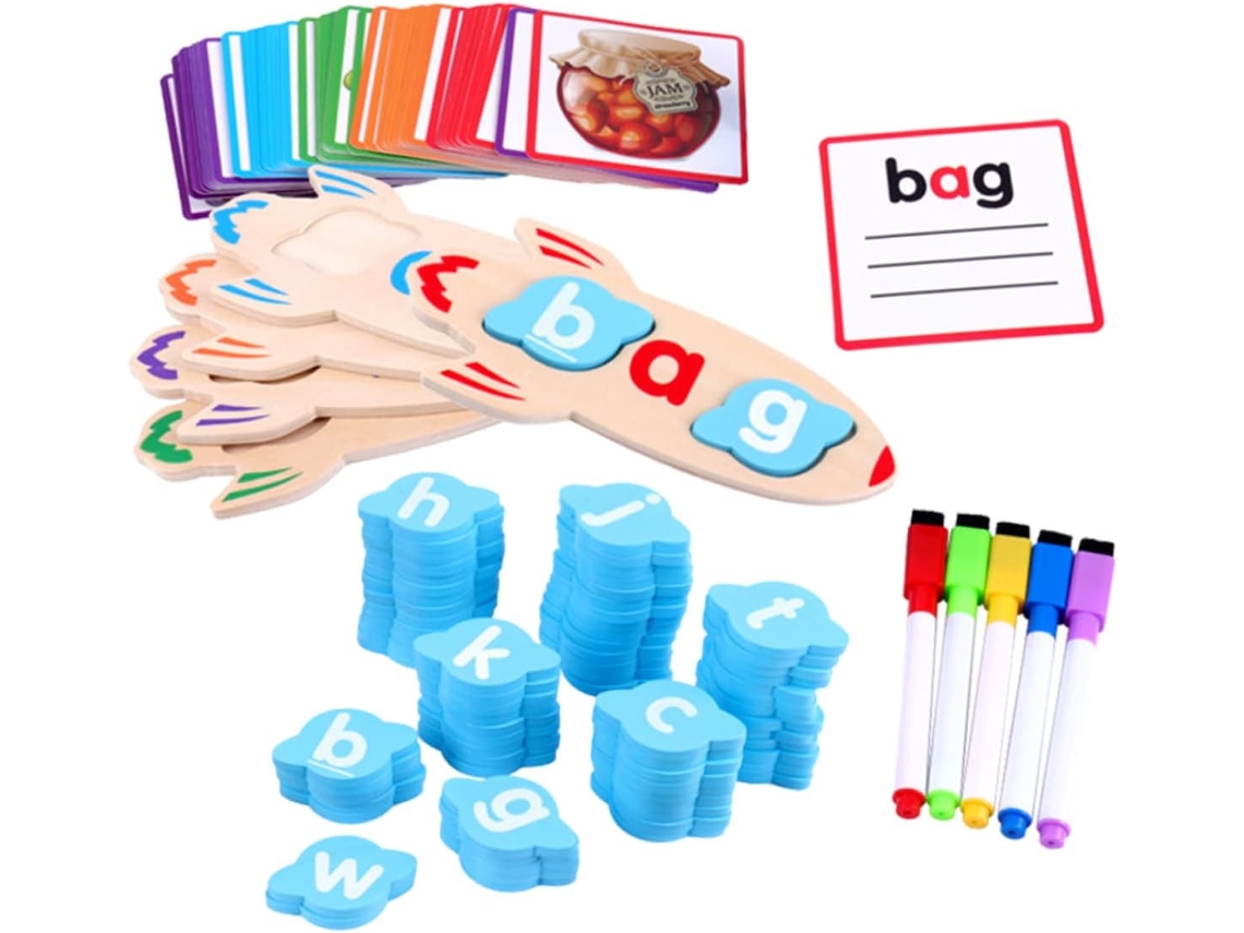 Juego Educativo De Letras Para Vocales, Juguete De Lectura Y Ortografía Para Niños Y Niñas En Edad