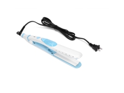 Plancha De Alisado De Pelo Con Vapor Iónico Rápido Plancha Alisadora Con Pantalla Lcd Azul