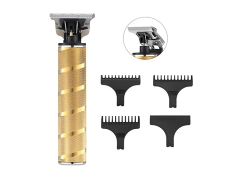 Recortador de Barba SLOWMOOSE Recargable USB Retro Cortante Dorado