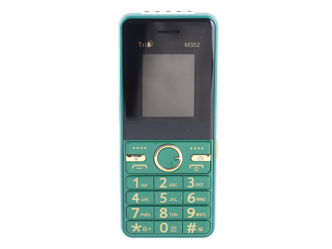 Teléfono Móvil Gsm 2g Desbloqueado Para Personas Mayores Con 3 Ranuras Para Tarjeta Sim, Batería De 3600 Mah Y Botones Iluminados En Verde.