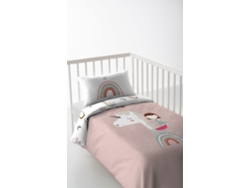FUNDA NORDICA REVERSIBLE INFANTIL CUNA 80 EXTRA SUAVE FABRICADO EN ESPAÑA UNICORN PINK HACIENDO EL INDIO
