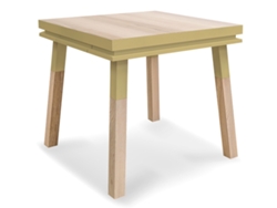 Escritorio Cadruado de Madera Maciza Con 1 Cajón 80 cm