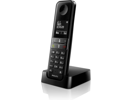 Teléfono Fijo PHILIPS D4701B/34 Negro
