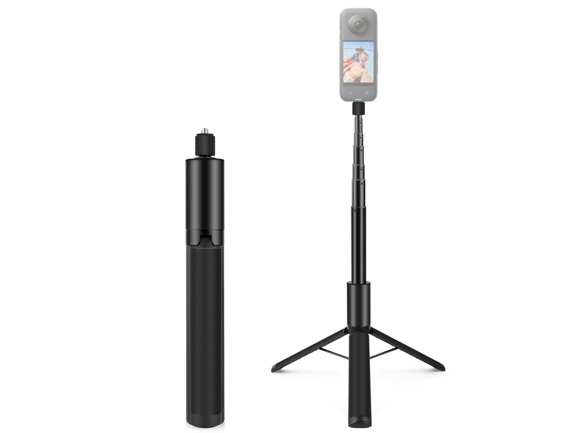 Puluz Pu497b Palito Selfie Invisible Tripode Extensible 1.22m Para Insta360 X4/x3/x2 Gopro Accesorios Vlog Grabación Video