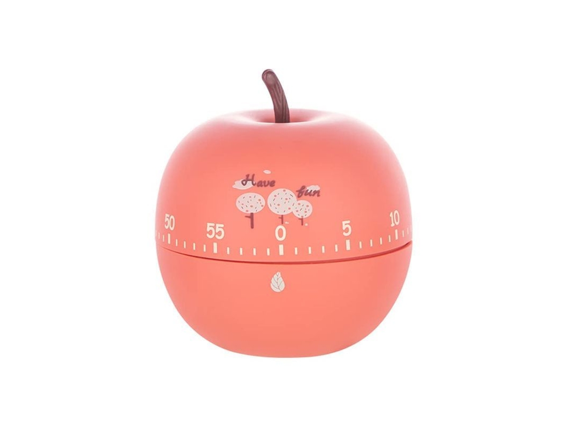 2026-31643-temporizador De Cocina Manual Fruta Manzana Creativo Para Cocina Estudio Hogar Sin Pilas