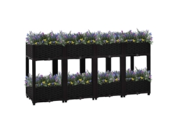 Jardinera elevada de polipropileno DKD Home Decor (160 x 40 x 71 cm)