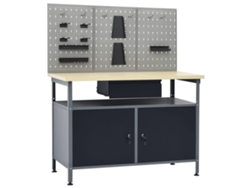 Banco de trabajo con tres paneles de pared MAISON EXCLUSIVE