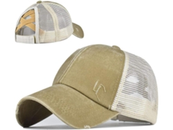 Gorra de béisbol para hombre con abertura para coleta, gorra de béisbol de algodón, gorra para moño, gorra de camionero para mujer, gorra informal de verano
