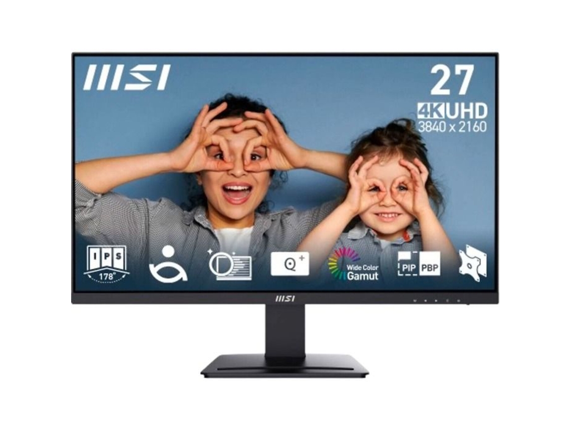 Monitor Gaming MSI MP273U (Negro - 27" - IPS - 4K Ultra HD - Enchufe EU - 1 ms)